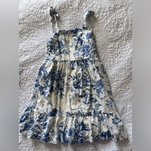 GAP Floral Blue and White Dress, size 5